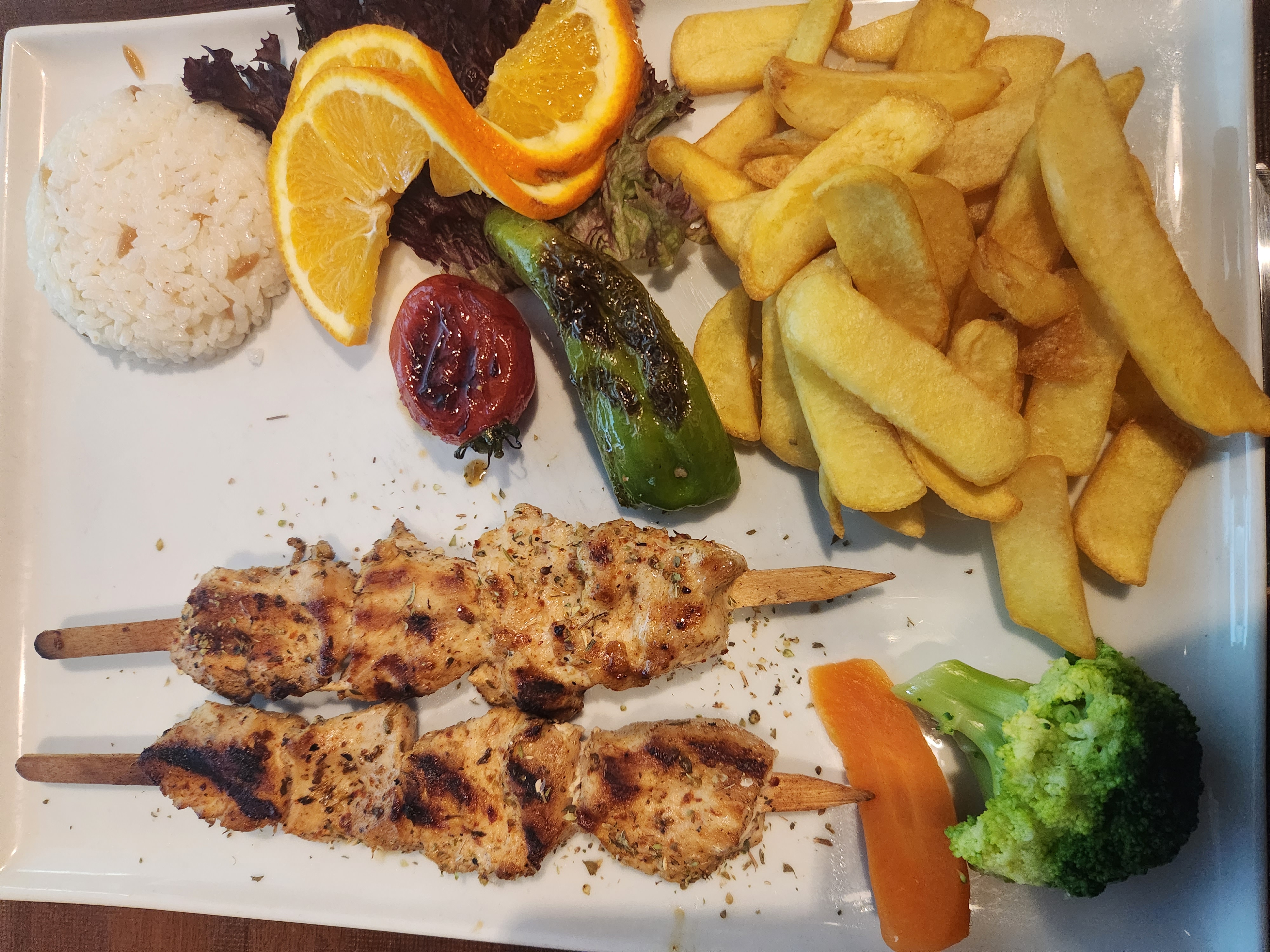 Chicken skewers